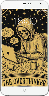 Силиконовый чехол The Overthinker для Meizu MX3 - 6774u-310 изображение 