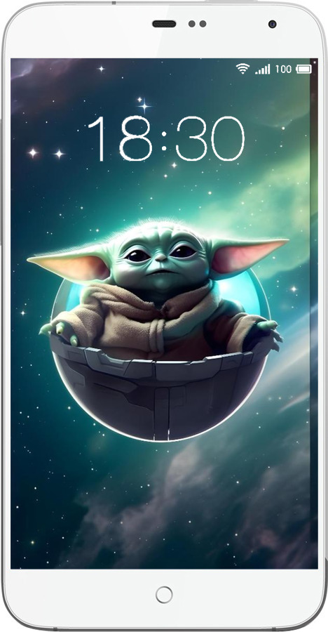 Силіконовий чехол Малышь йода для Meizu MX3 - 6294u-310 изображение 
