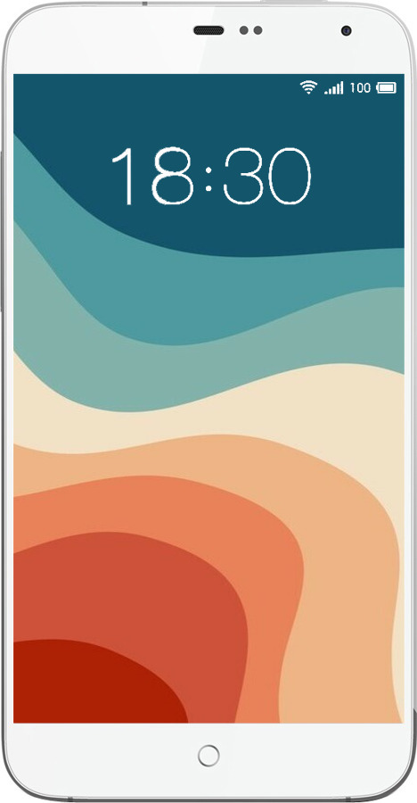 Силиконовый чехол В стиле ретро с волнами для Meizu MX3 - 6531u-310 изображение 