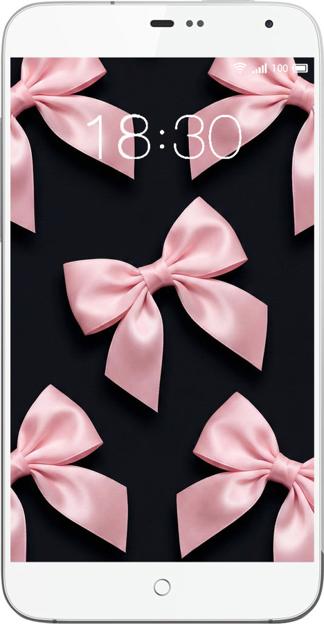 Силиконовый чехол Coquette Ribbons Dark Coquette для Meizu MX3 - 6767u-310 изображение 