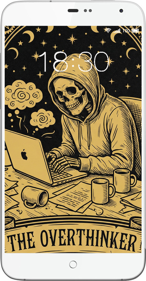 Силиконовый чехол The Overthinker для Meizu MX3 - 6774u-310 изображение 