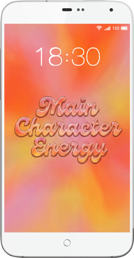 Силиконовый чехол Aura Gradient Main Character Energy Aesthetic Y2K для Meizu MX3 - 6783u-310 изображение 