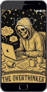 Силиконовый чехол The Overthinker для Meizu MX4 PRO - 6774u-132 изображение 