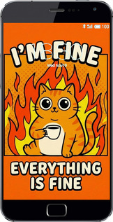 Силіконовий чехол Funny Cat для Meizu MX4 PRO - 6786u-132 изображение 