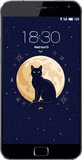 Силіконовий чехол Cute Cat Celestial/Witchy для Meizu MX4 PRO - 6787u-132 изображение 