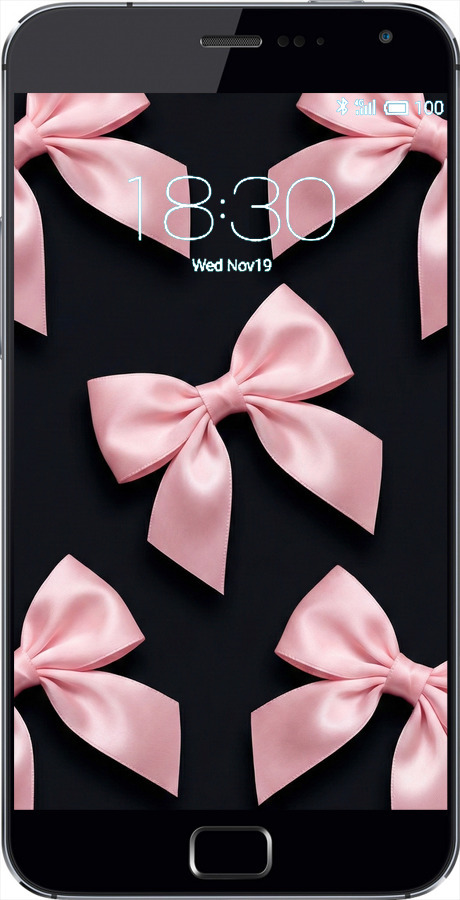 Силиконовый чехол Coquette Ribbons Dark Coquette для Meizu MX4 PRO - 6767u-132 изображение 