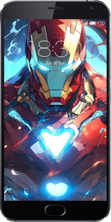 2D пластиковый чехол Железный человек для Meizu MX5 - 6372t-105 изображение 
