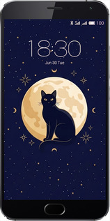 2D пластиковий чехол Cute Cat Celestial/Witchy для Meizu MX5 - 6787t-105 изображение 