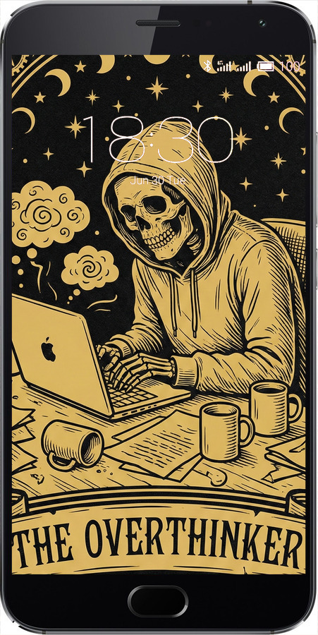 2D пластиковий чехол The Overthinker для Meizu MX5 - 6774t-105 изображение 