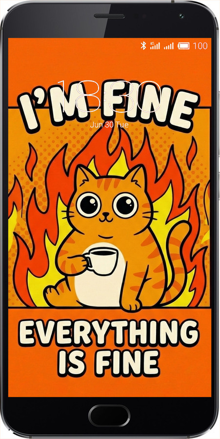 2D пластиковий чехол Funny Cat для Meizu MX5 - 6786t-105 изображение 