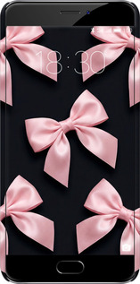 3D пластиковый матовый чехол Coquette Ribbons Dark Coquette для Meizu MX6 - 6767m-259 изображение 