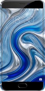 3D пластиковый матовый чехол Liquid Chrome для Meizu MX6 - 6781m-259 изображение 