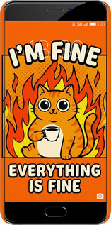 3D пластиковый матовый чехол Funny Cat для Meizu MX6 - 6786m-259 изображение 