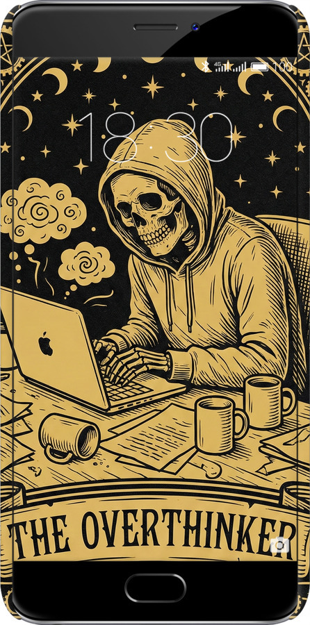 3D пластиковый матовый чехол The Overthinker для Meizu MX6 - 6774m-259 изображение 