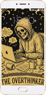 2D пластиковий чехол The Overthinker для Meizu MX6 - 6774t-259 изображение 