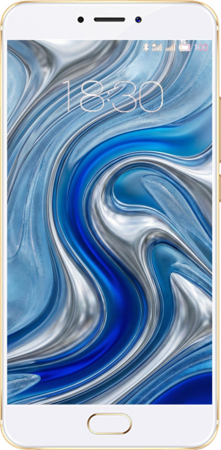 2D пластиковый чехол Liquid Chrome для Meizu MX6 - 6781t-259 изображение 