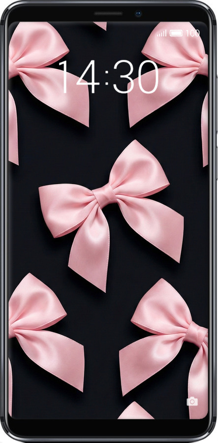 Силиконовый чехол Coquette Ribbons Dark Coquette для Meizu Note 8 - 6767u-1610 изображение 