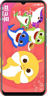 3D пластиковий матовий чехол Бейби Шаркс для Meizu Note 9 - 6305m-1689 изображение 