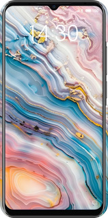3D пластиковый матовый чехол Мрамор красивый для Meizu Note 9 - 6376m-1689 изображение 