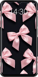 3D пластиковый матовый чехол Coquette Ribbons Dark Coquette для Meizu Note 9 - 6767m-1689 изображение 