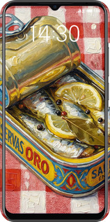 3D пластиковый матовый чехол Vintage Sardine Tin Phone для Meizu Note 9 - 6772m-1689 изображение 