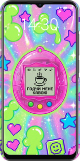 3D пластиковый матовый чехол Y2K Aesthetic Retro Pet: Годуй мене кавою для Meizu Note 9 - 6784m-1689 изображение 