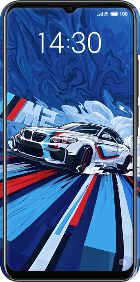 3D пластиковий матовий чехол БМВ для Meizu Note 9 - 6292m-1689 изображение 