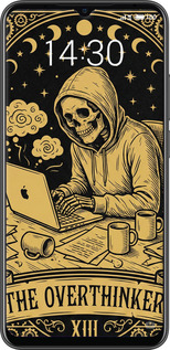 2D пластиковий чехол The Overthinker для Meizu Note 9 - 6774t-1689 изображение 