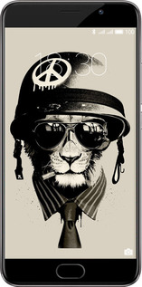 Силиконовый чехол tattoo soldier для Meizu Pro 6 Plus - 4165u-678 изображение 