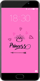 Силіконовий чехол Princess для Meizu Pro 6 Plus - 4361u-678 изображение 