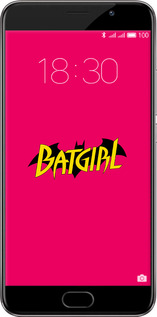 Силиконовый чехол bat girl для Meizu Pro 6 Plus - 4533u-678 изображение 