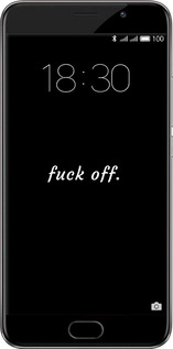 Силіконовий чехол Fuck off для Meizu Pro 6 Plus - 4731u-678 изображение 