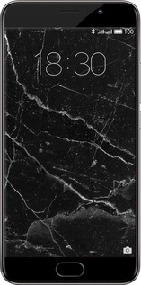 Силіконовий чехол Чорний мармур v2 для Meizu Pro 6 Plus - 5568u-678 изображение 