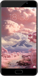 Силиконовый чехол Розовые облака для Meizu Pro 6 Plus - 5660u-678 изображение 