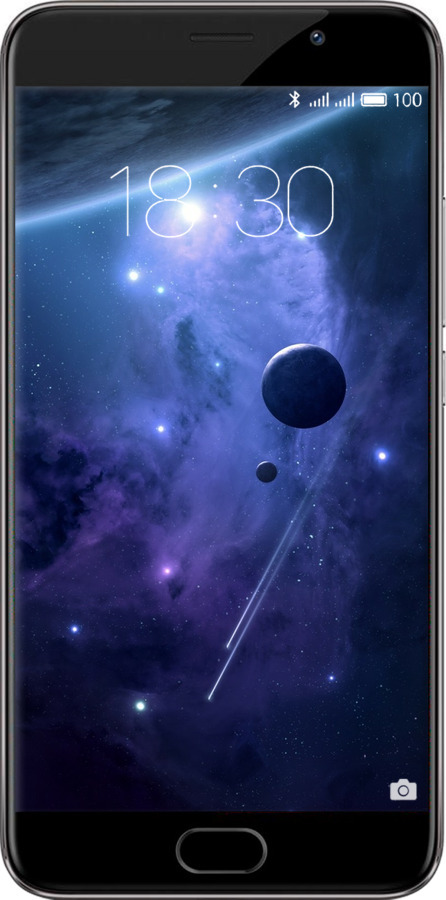 Силіконовий чехол Планети в синьому космосі для Meizu Pro 6 Plus - 171u-678 изображение 