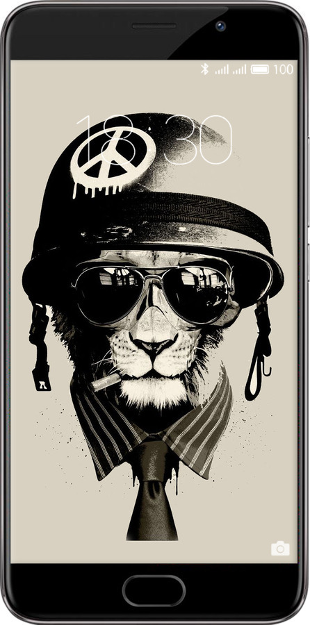Силиконовый чехол tattoo soldier для Meizu Pro 6 Plus - 4165u-678 изображение 