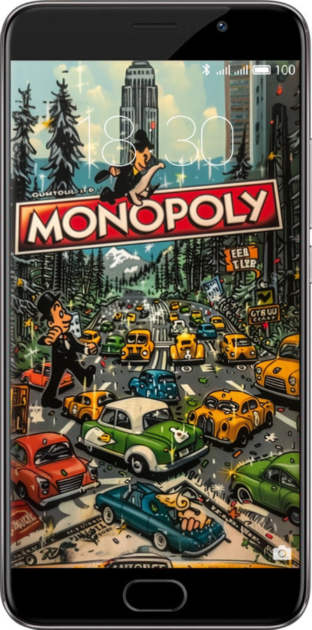 Силіконовий чехол Міський драйв Monopoly для Meizu Pro 6 Plus - 6088u-678 изображение 