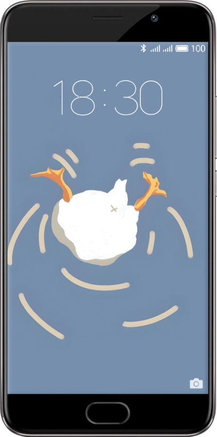 Силиконовый чехол Гусь ныряет для Meizu Pro 6 Plus - 6275u-678 изображение 