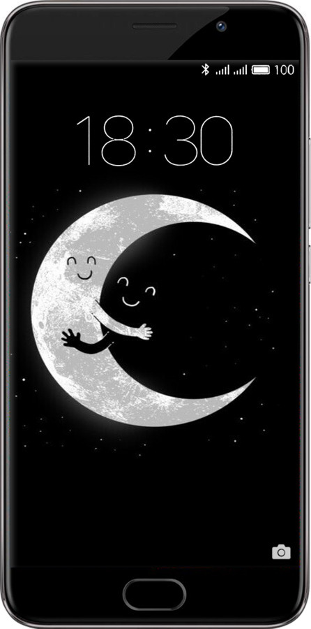 Силиконовый чехол Лунные объятия для Meizu Pro 6 Plus - 6508u-678 изображение 
