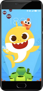 2D пластиковый чехол Бейби Шарк для Meizu Pro 6 - 6303t-293 изображение 
