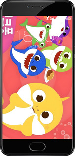 2D пластиковый чехол Бейби Шаркс для Meizu Pro 6 - 6305t-293 изображение 