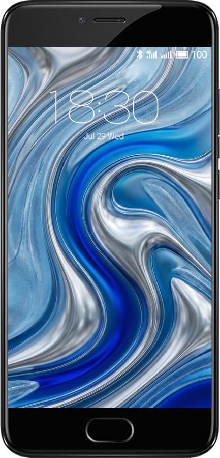 2D пластиковый чехол Liquid Chrome для Meizu Pro 6 - 6781t-293 изображение 