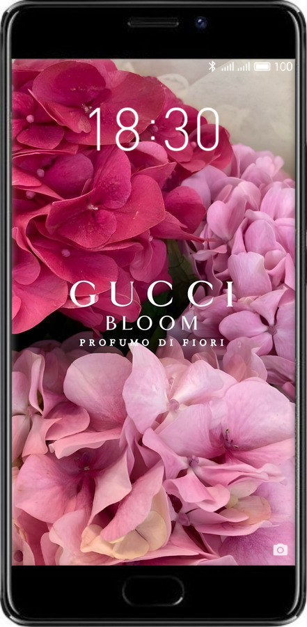 Силиконовый чехол Гучи для Meizu Pro 7 Plus - 6341u-1131 изображение 