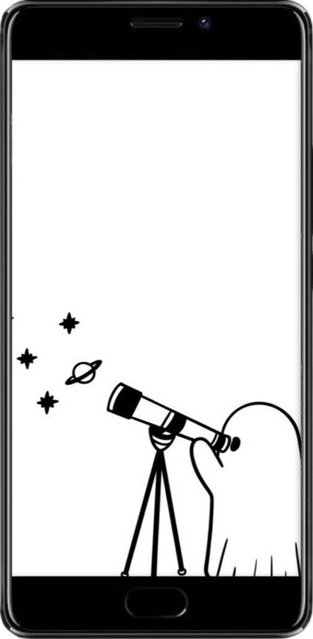 2D пластиковый чехол Привидение астроном для Meizu Pro 7 Plus - 6444t-1131 изображение 