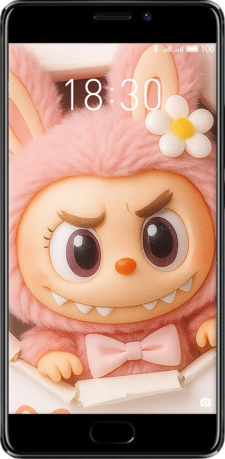 Силіконовий чехол Лабубу 2 для Meizu Pro 7 Plus - 6710u-1131 изображение 