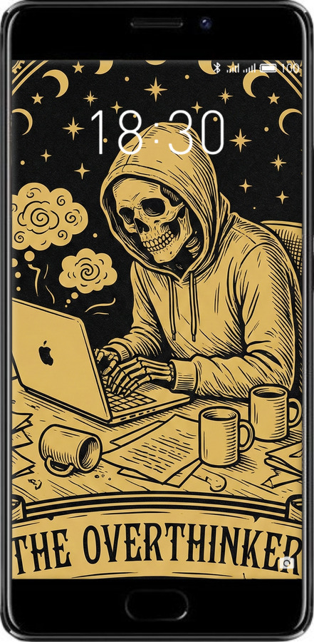 2D пластиковый чехол The Overthinker для Meizu Pro 7 Plus - 6774t-1131 изображение 