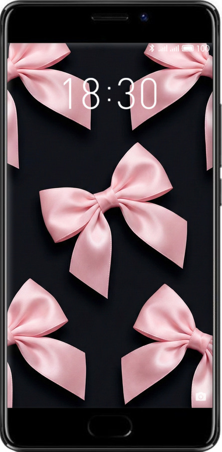 Силіконовий чехол Coquette Ribbons Dark Coquette для Meizu Pro 7 - 6767u-1044 изображение 