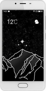 Силиконовый чехол Минималистический горный пейзаж для Meizu U10 - 6438u-415 изображение 