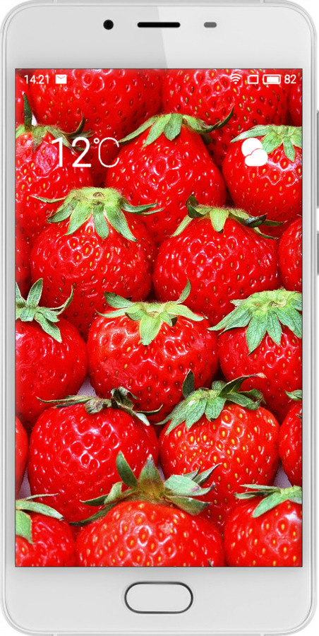 2D пластиковый чехол Клубника для Meizu U10 - 6020t-415 изображение 