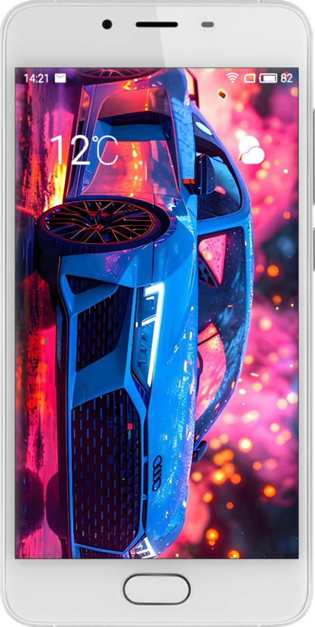 2D пластиковий чехол Ауди для Meizu U10 - 6286t-415 изображение 
